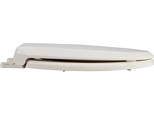 Takywep Toilet Seat Round Flat Toilet, Ivory
