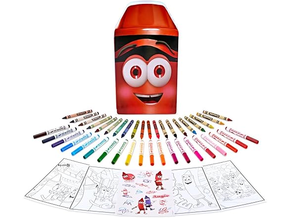 Crayola Coloring Set with Red Art Case