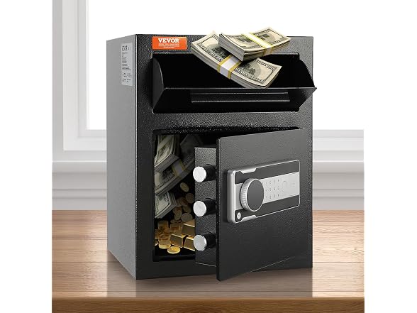 1.7 Cub Depository Safe, Deposit Safe with Drop