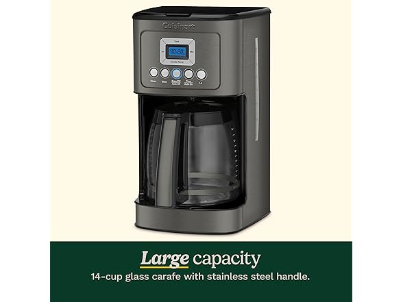 Cuisinart 14-Cup Coffee Maker, Programmable PerfecTemp Glass (Open Box)