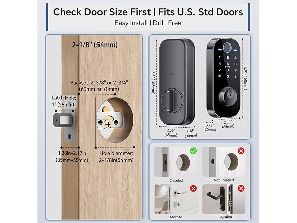 Ulecoce DL08 Fingerprint Smart Deadbolt