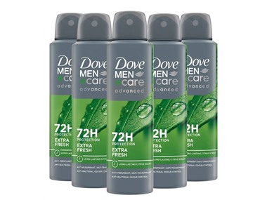 $21.99, Was $26.99, 18% Off! (6-Pk) Dove Men+Care Extra Fresh Spray Deodorant dealfomo