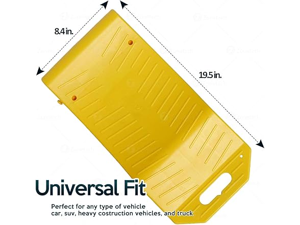 Zone Tech TS0004 4 Pack Tire Saver Ramps Yellow