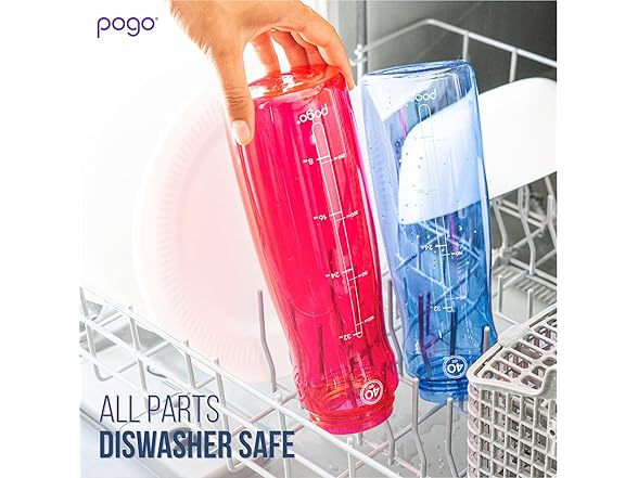 Pogo Bottle with Soft Straw Lid, 18 oz, Teal