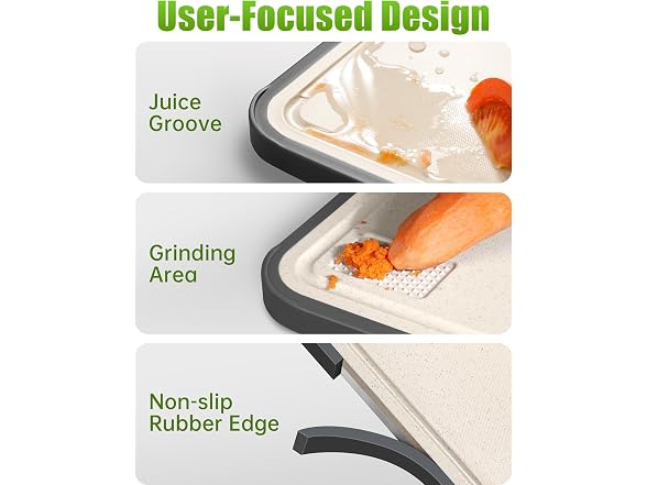 Washour Non Toxic Titanium Cutting Board for Kitchen