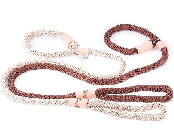 Alvalley Rope Dog Leashes with Stopper
