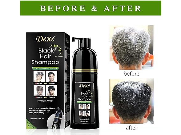 Signature Dexe Black Hair Shampoo 400 ML Instant