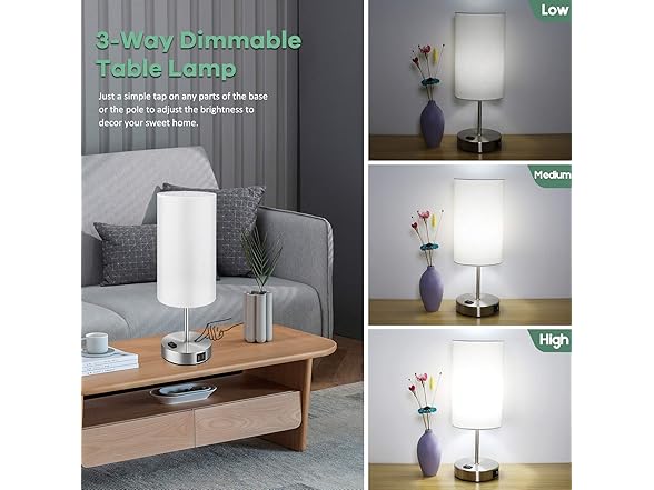 Brightever Touch Control Table Lamps