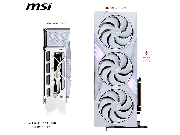 MSI GeForce RTX 5080 16G Gaming Trio OC White