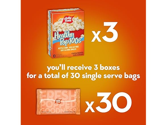 JOLLY TIME Mini Popcorn, 30ct