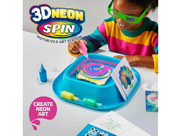 Discovery 3D Neon Spin Motorized Art Station