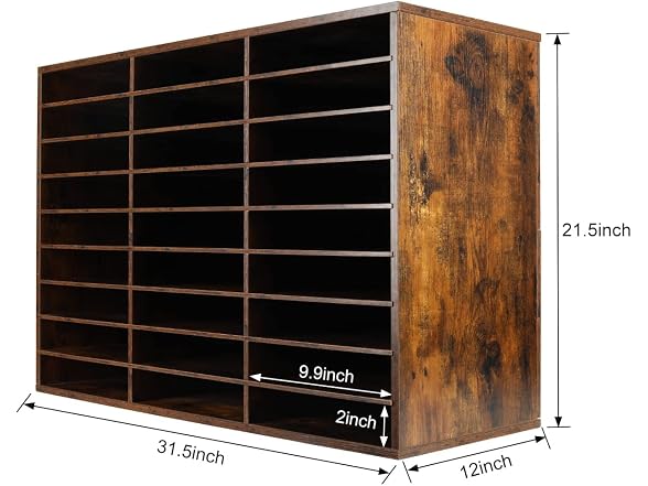 Mass Wood Literature Organizer Mail