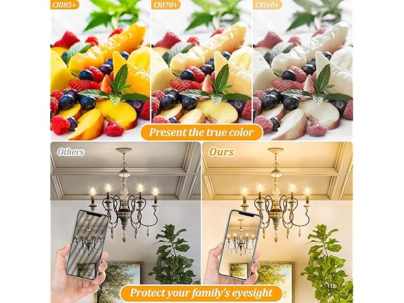 Brightever C37 Candelabra Bulbs 12P
