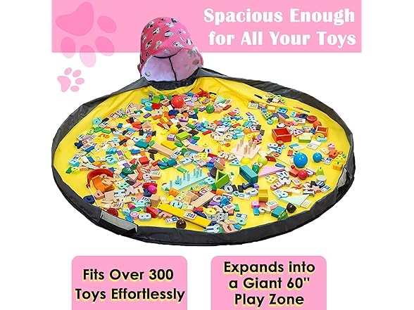 Pink Toy Storage Organizer and Play