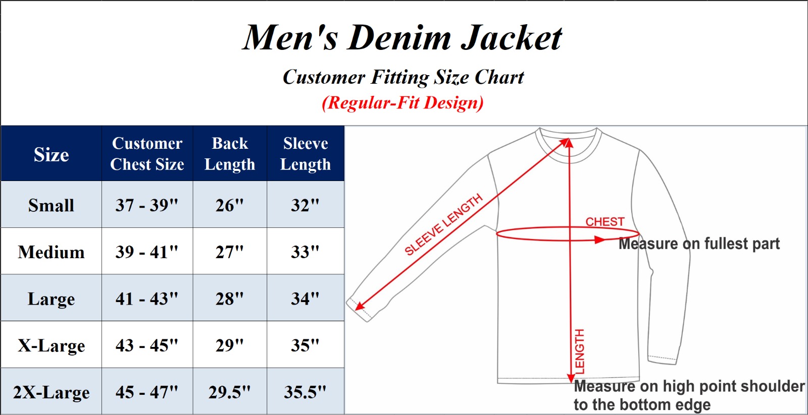 (1 or 2pk) Mens Classic Denim Jacket (S-2XL) - Gallery 18