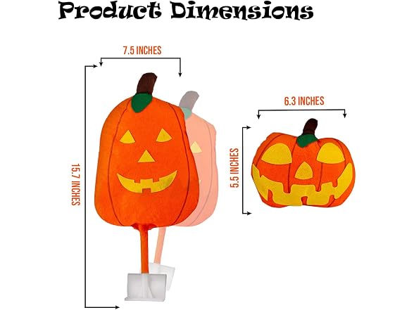 Zone Tech HL0003 Halloween Pumpkin Car Decoration Kit