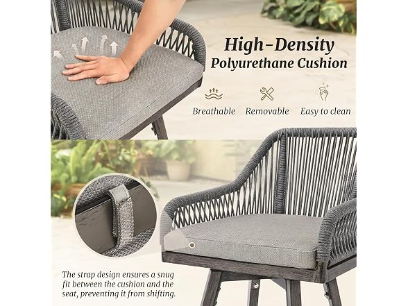 Cozyman BC2216026042741 outdoor bar stools (Open Box) - Gallery 5