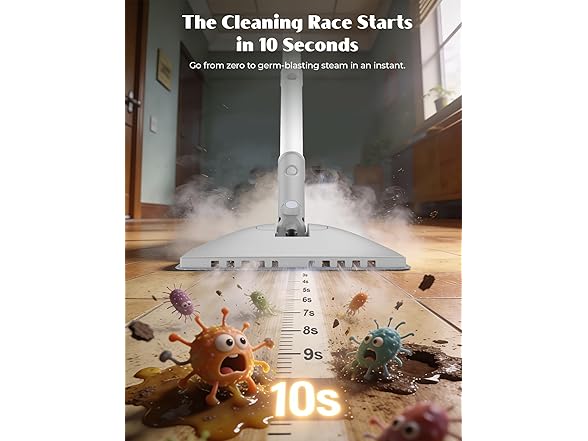 PureSwirlz 10-in-1 Steam Mop