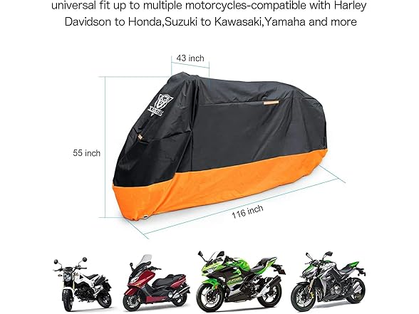 XYZCTEM Motorcycle Cover