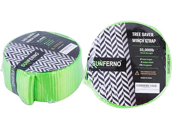 Tree Saver Winch Strap 35,000 lbs Certified