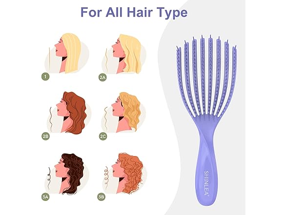 Detangler Brush for Curly Hair