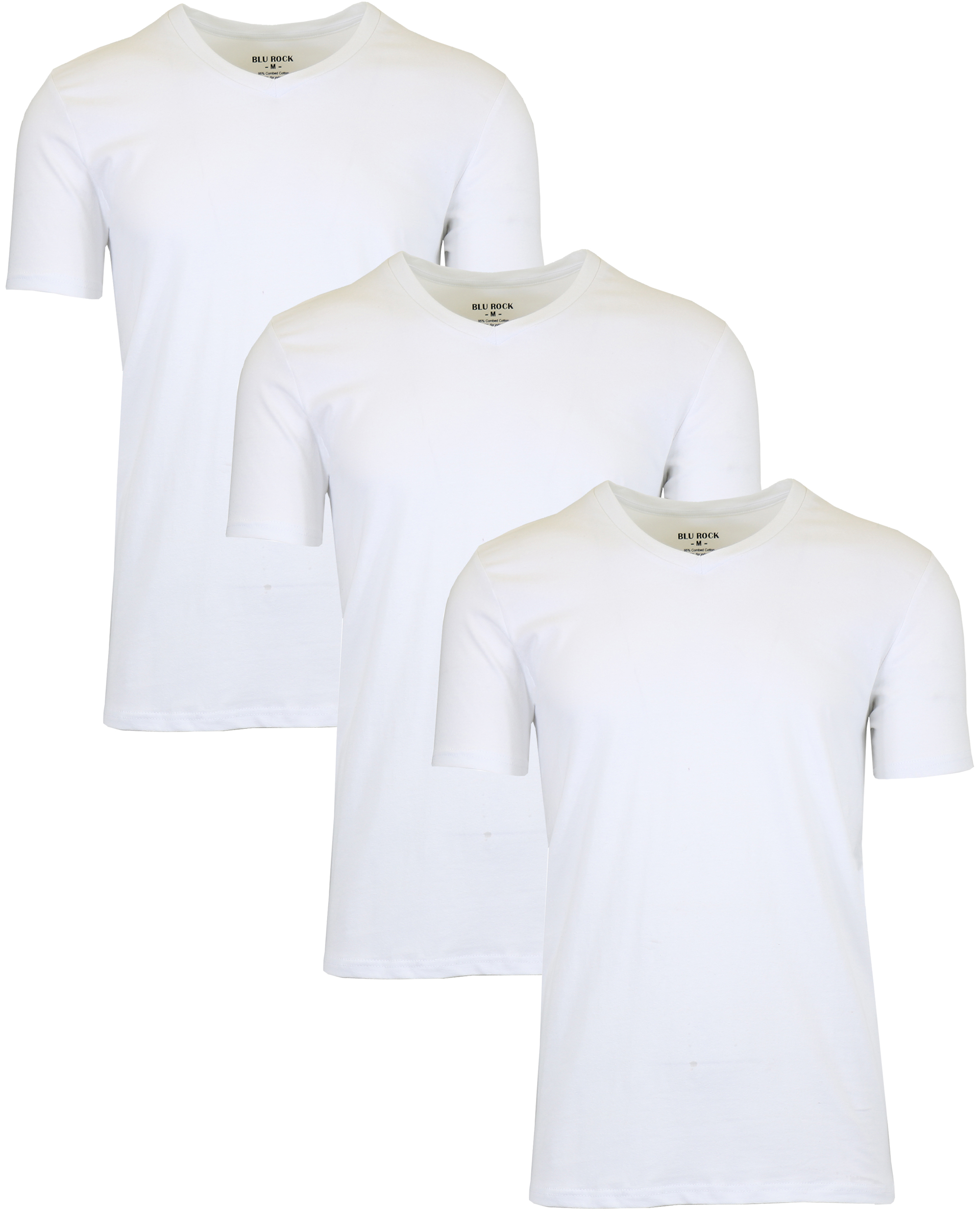 Mens Cotton Stretch V-Neck Tees (M-2XL) - Gallery 27