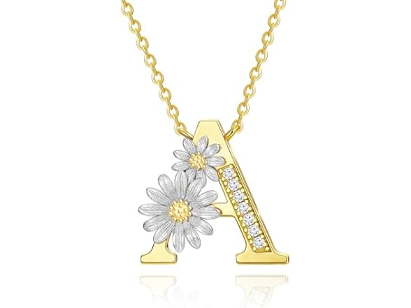 Gold Initial B Necklace