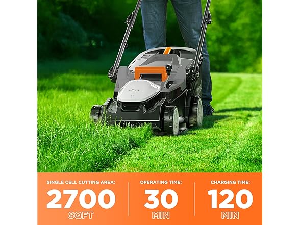 Litheli 40V (2 x 20V) 16" Electric Lawn Mower Cordless