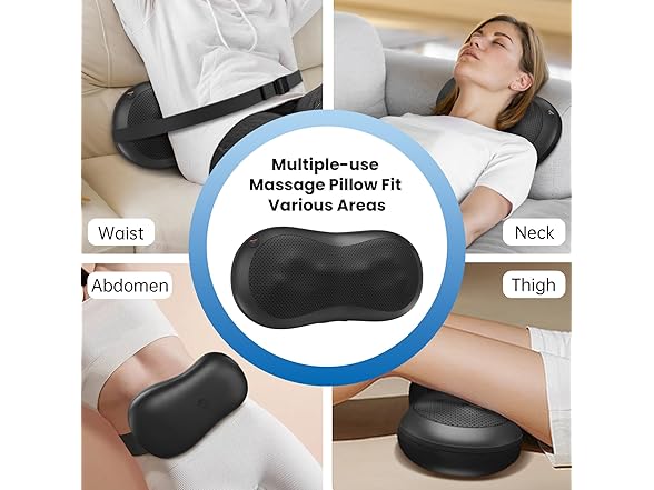 Adjustable Neck-Shoulder Massage Pillow