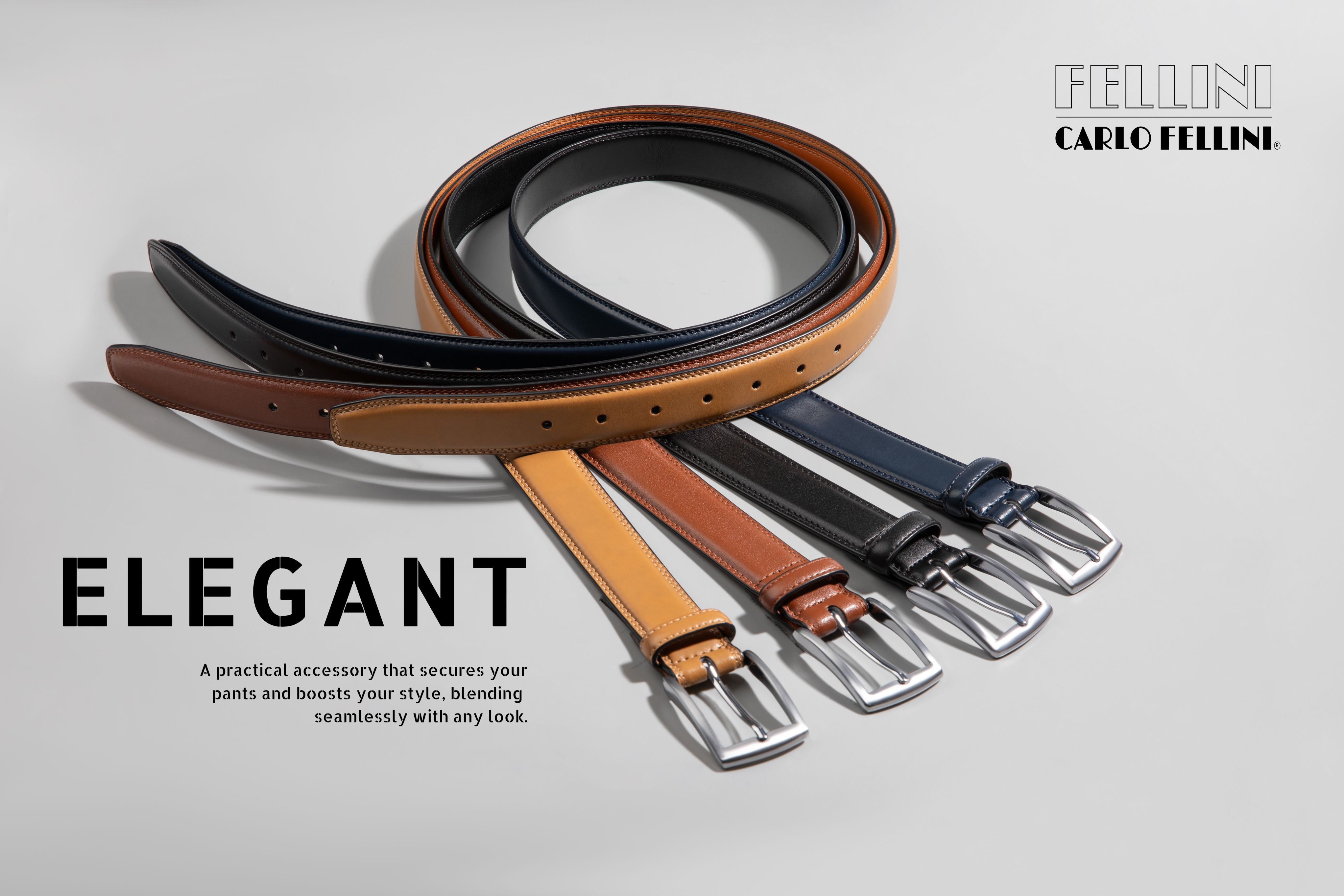 1, 2, 3, 4, 6-Pack Leather Dress Belt - Gallery 35