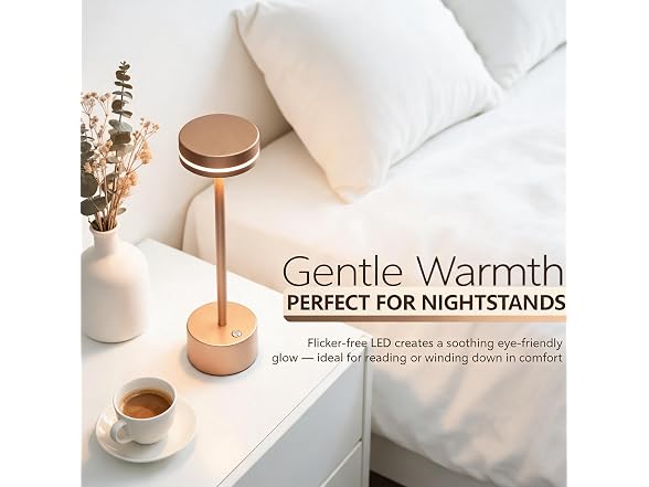 2 Pack Cordless Table Lamps, 5000 mAh
