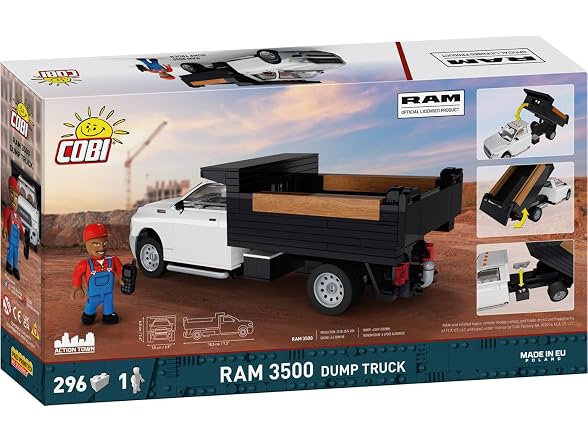 COBI RAM 3500 Dump Truck, 296 Pieces