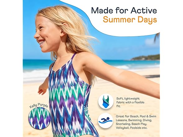 Kanu Surf Girls Daisy Beach Sport One Swimsuit