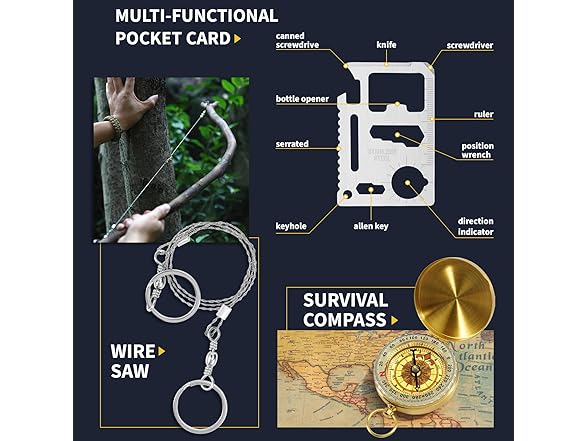 ASTNES 14 Piece Survival Kit