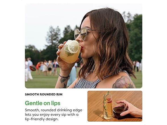 TOSSWARE POP Gold Rim 14oz Vino SET OF 48