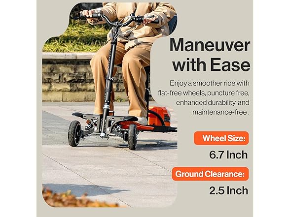 SuperHandy Passport Pro Mobility Scooter (Orange)