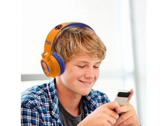 LEXiBOOK, Naruto, Foldable Light-Up Headphones