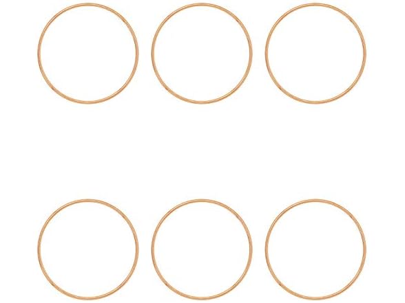Auvoau 6 Pack 3 inch Metal Crafts Hoops