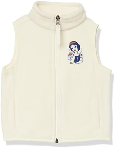 Amazon Essentials Disney | Marvel | Star Wars | Princess Girls' Polar Fleece Vest, Snow White, Large