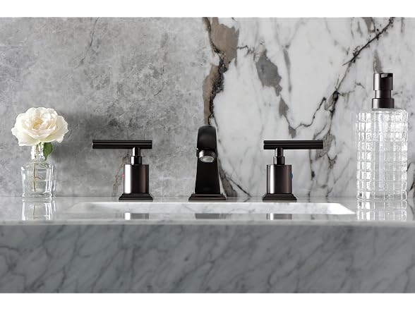 Kingston Brass Manhattan Widespread Bathroom