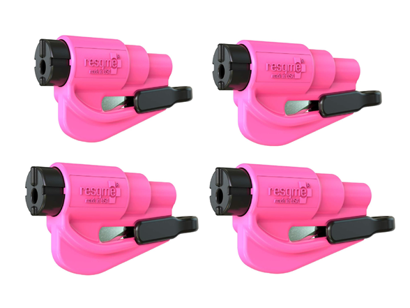 (4-Pack) resqme Keychain Car Escape Tool