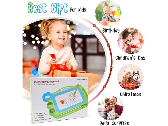ALISKAGZE Magnetic Drawing Board for Toddlers