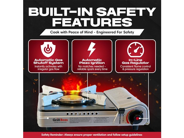 Grill Boss Dual Fuel Portable Stove