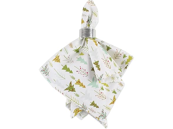 DII Holiday Cloth Square Napkin Set 6Ct VARIES