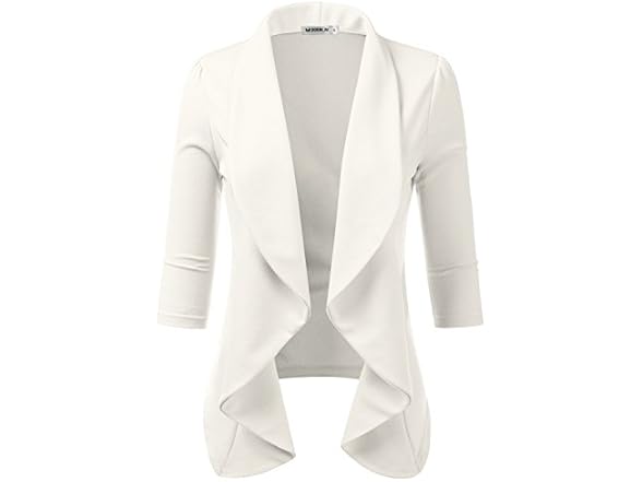 DOUBLJU Lightweight Thin 3/4 Sleeve Open