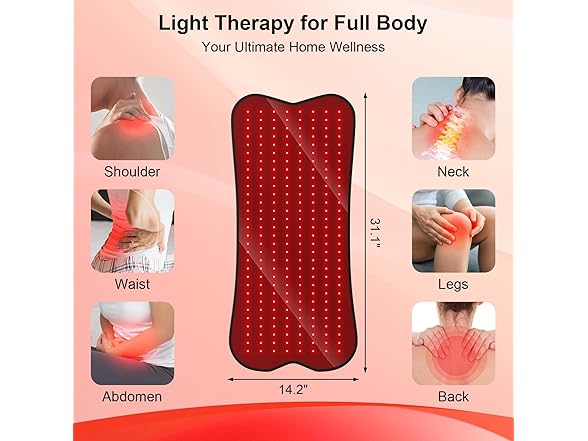 Red Light Therapy Pad for Body 31" x 14"