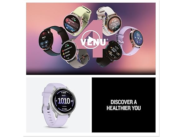 Garmin Venu 4 Smartwatch - Periwinkle
