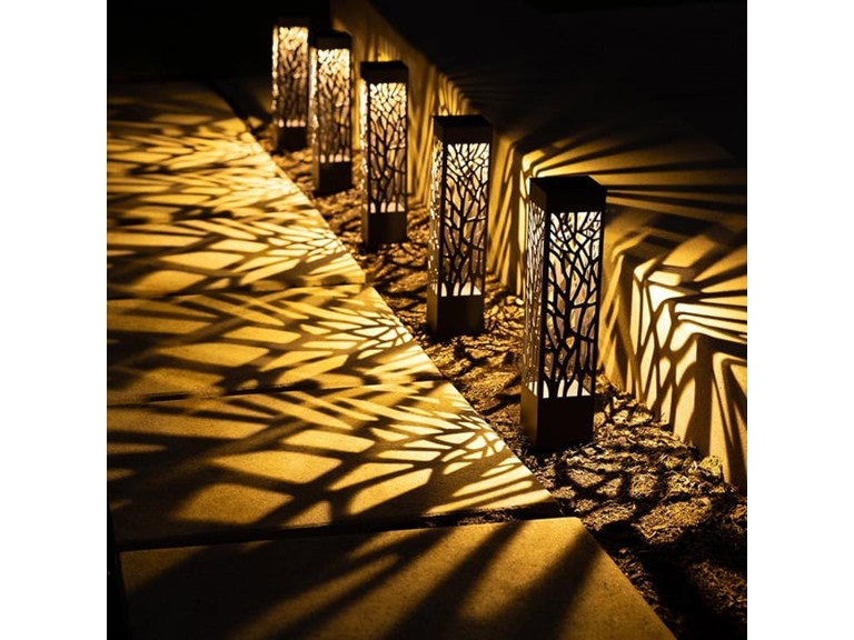 Tommy Bahama Square Solar Bollard Lights, 35 Lumen, 5-pack