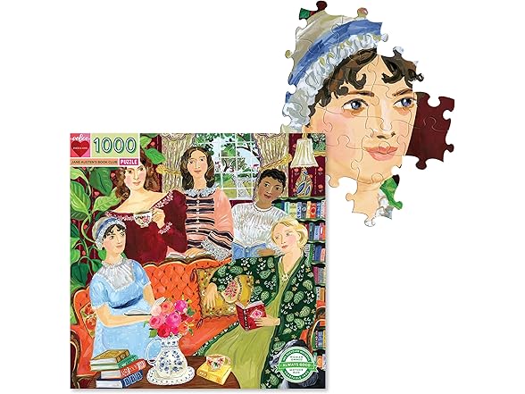 eeBoo 1000 Piece Puzzle - Jane Austen's Book Club
