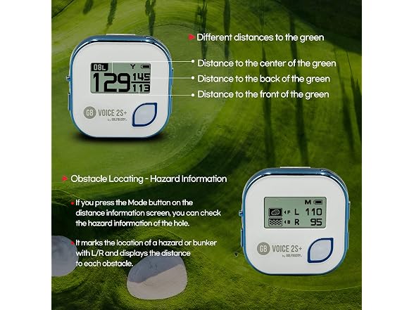 GOLFBUDDY Voice 2S+ Talking GPS Rangefinder